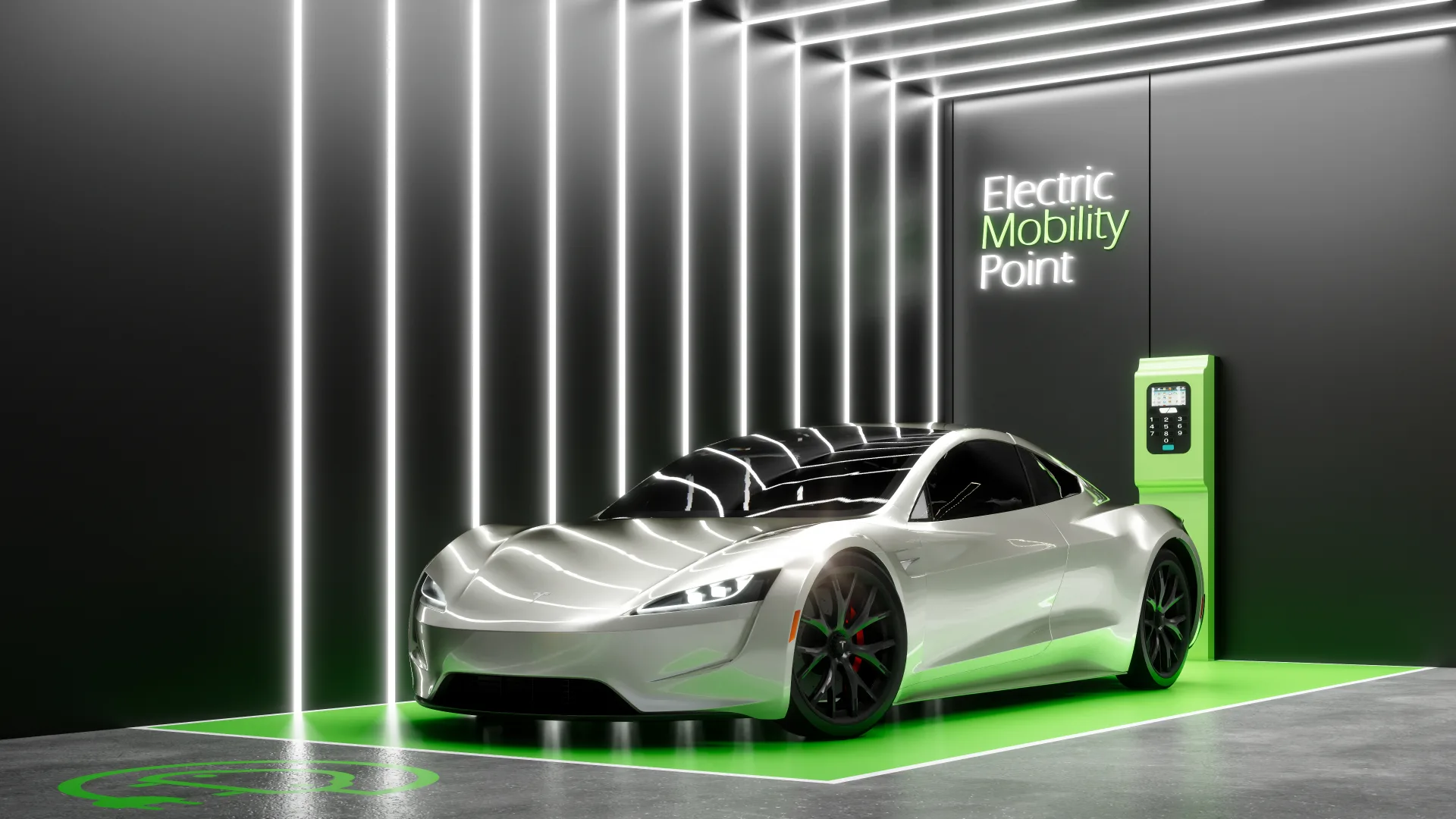 Vaga de garagem com carregador para veículos elétricos no Palazzo Milano